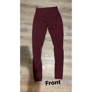 Lululemon 28” maroon leggings